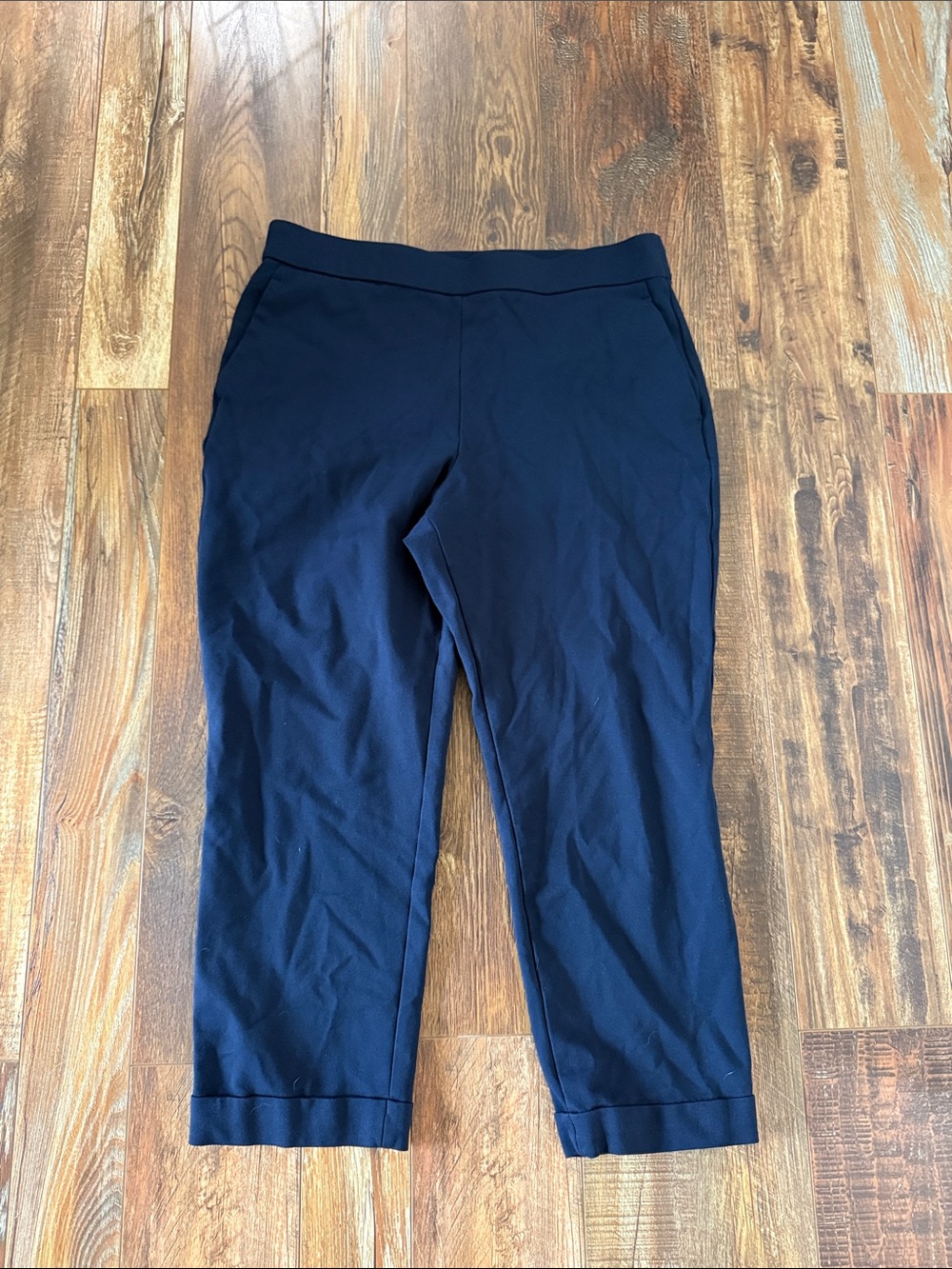 Ann Taylor Navy Cropped Dress Pants